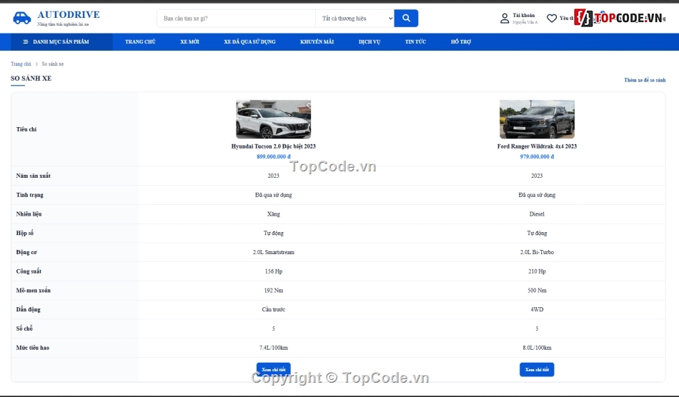 Website quản lý,quản lý ô tô,quản lý đại lý